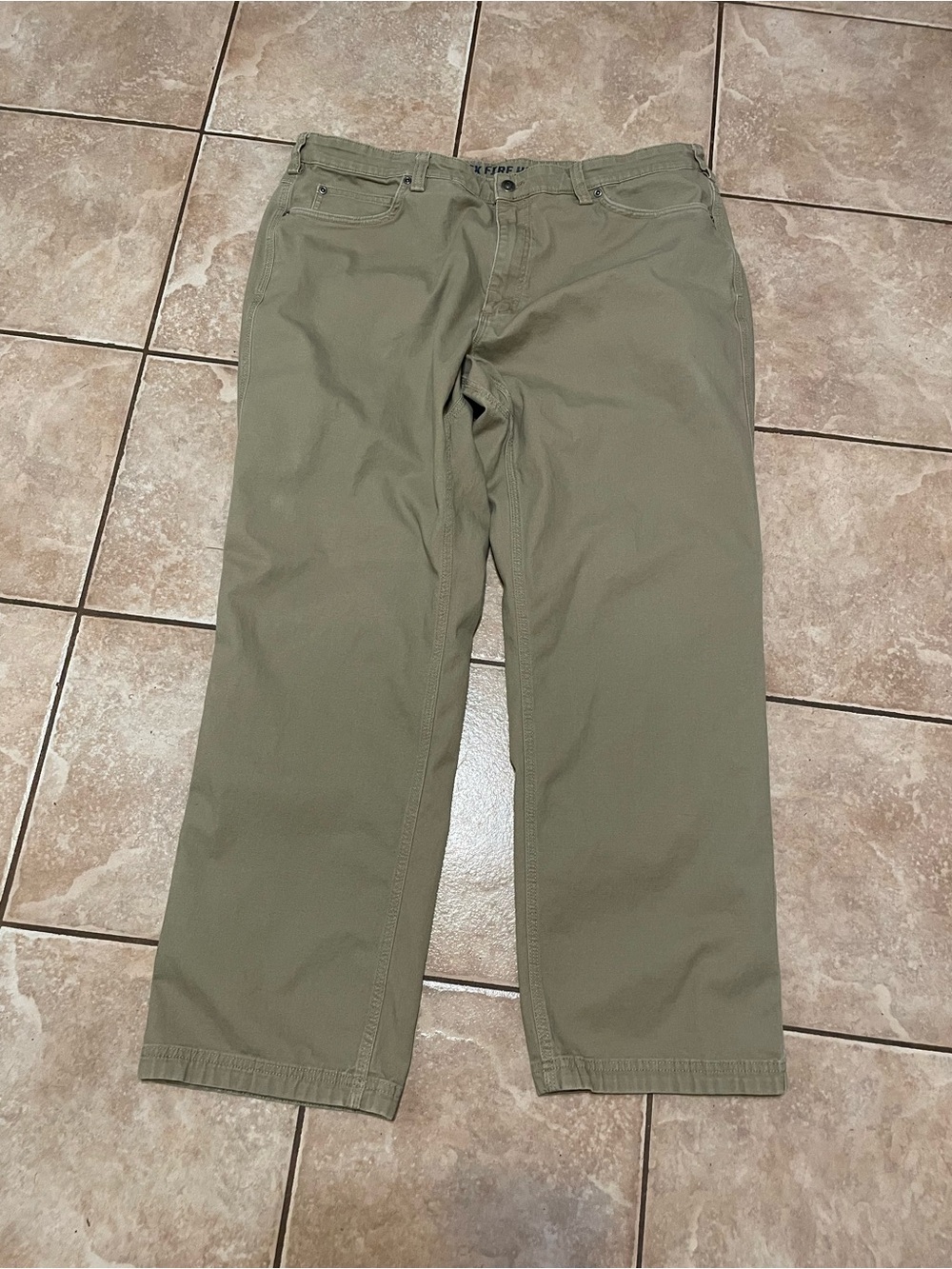 Duluth Trading Co Flex Fire Hose Pants Men’s Copper Work Pants 40x32